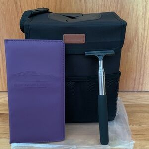 Car Accessories Bundle! Trash can, documents holder, rear view mirror scraper